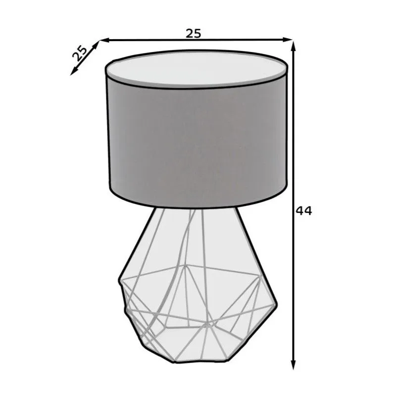 Lampa stołowa BENIGNE czarna w stylu loft I sklep meblowy MIRAT.