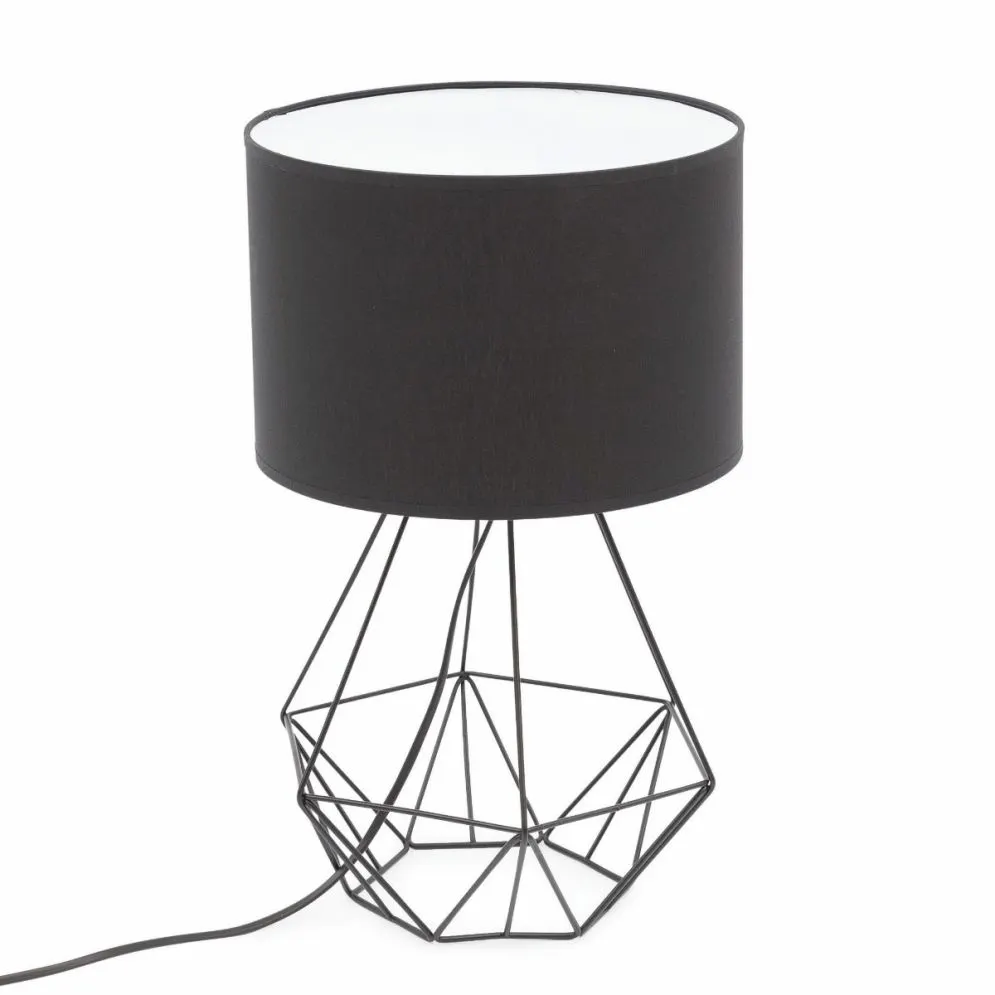 Lampa stołowa BENIGNE czarna w stylu loft I sklep meblowy MIRAT.