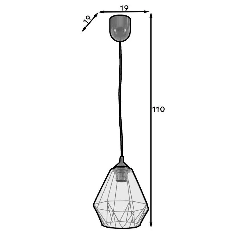 Lampa wisząca BENDINNI I czarna w stylu industrialnym I sklep meblowy MIRAT.