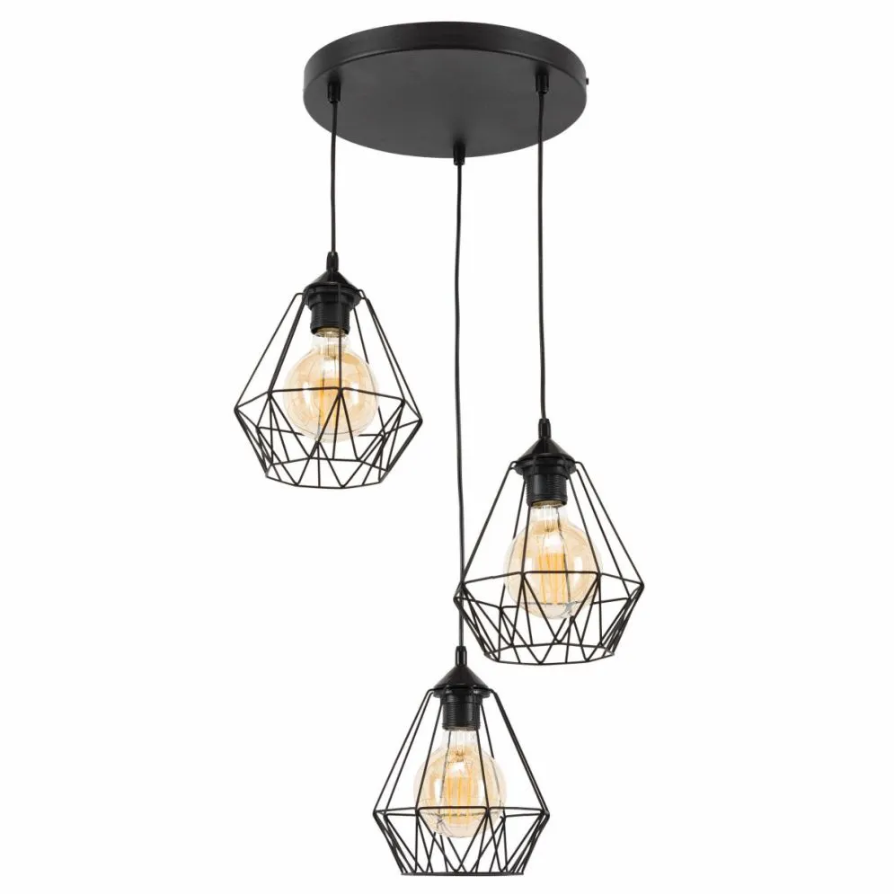 Lampa wisząca BENDINNI II czarna metalowa I sklep meblowy MIRAT.