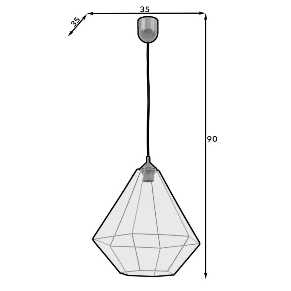 Lampa wisząca BRITA I czarna w stylu industrialnym I sklep meblowy MIRAT.