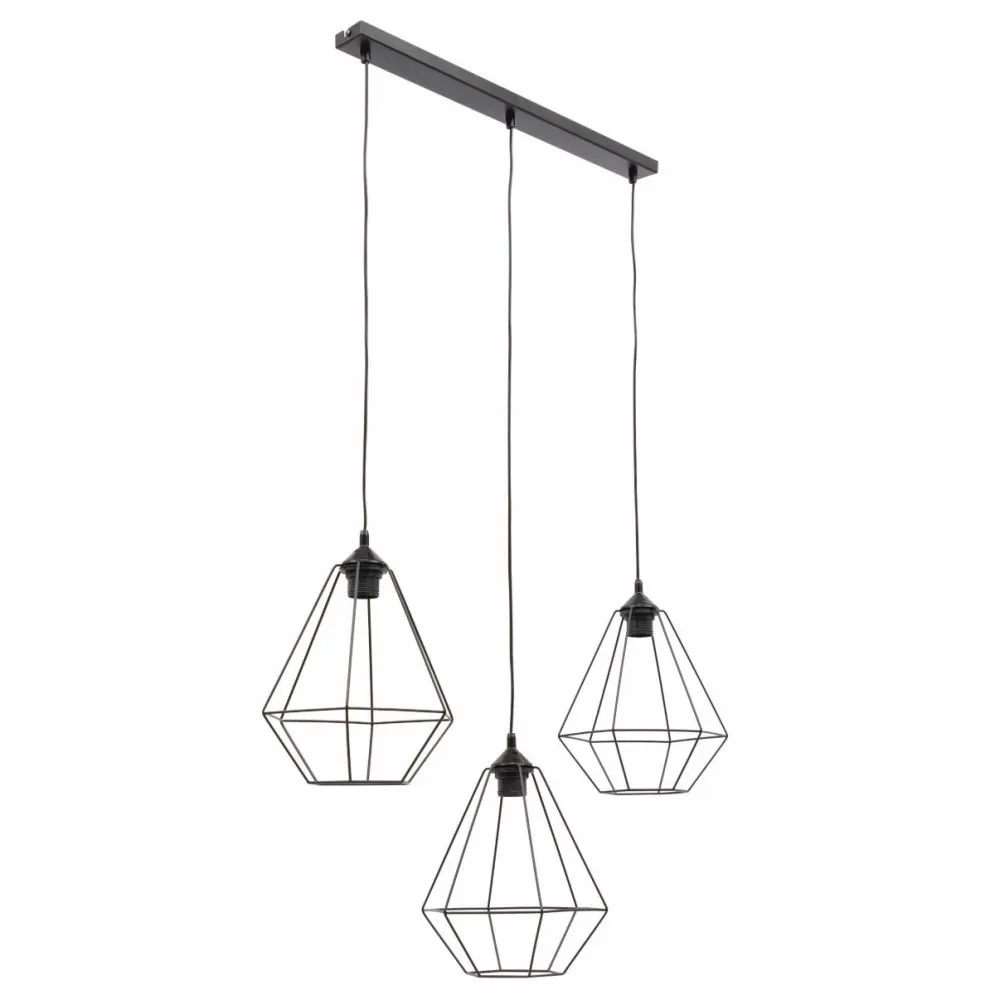 Lampa wisząca BREVITAS II czarna druciak metalowa I sklep meblowy MIRAT.