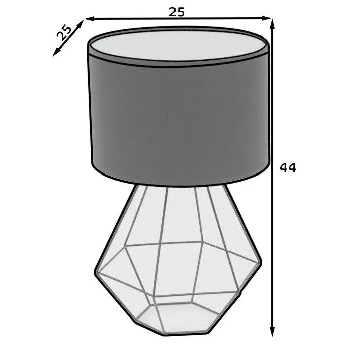 Lampa stołowa BREVITAS czarna do sypialni I sklep meblowy MIRAT.