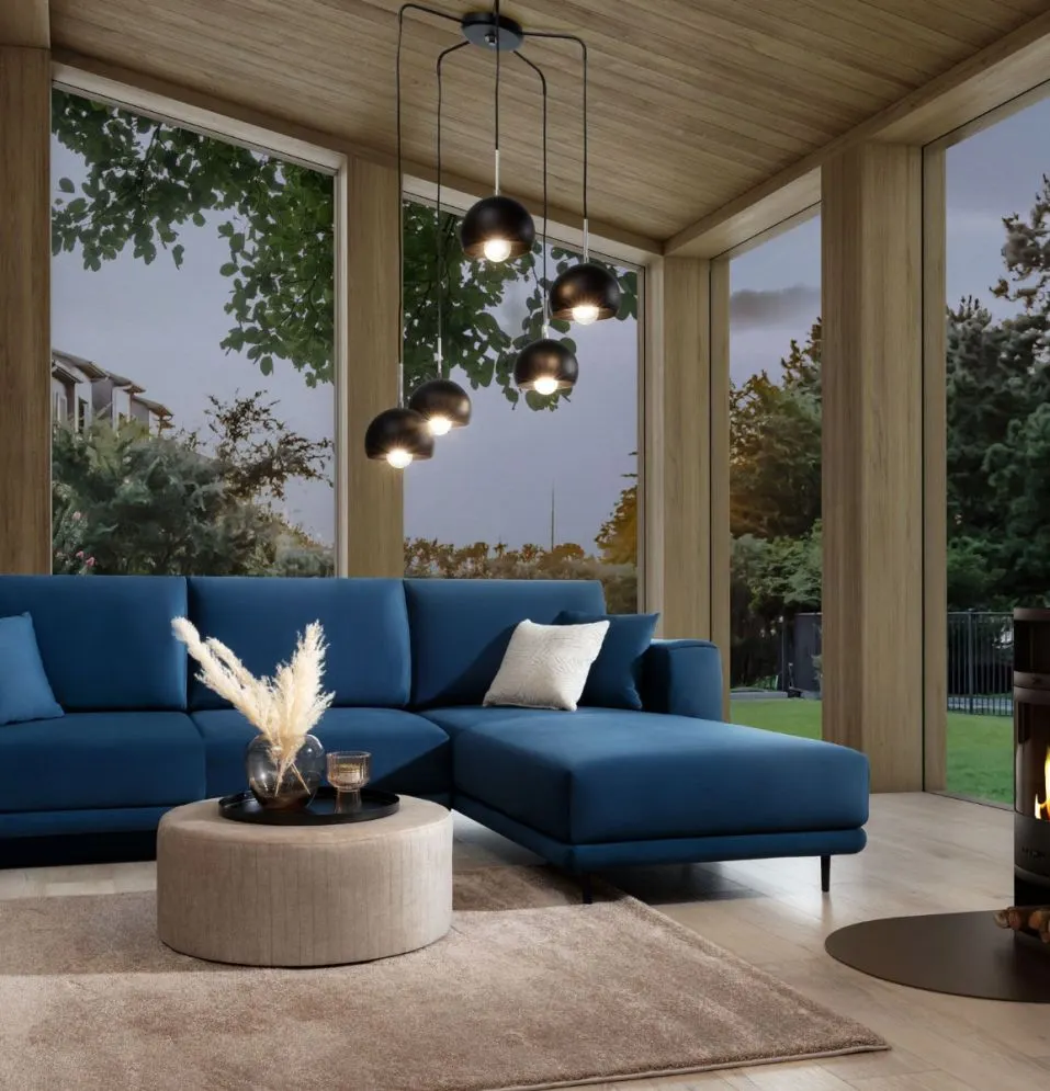 Lampa wisząca CANONUS II czarna typu pająk I sklep meblowy MIRAT.