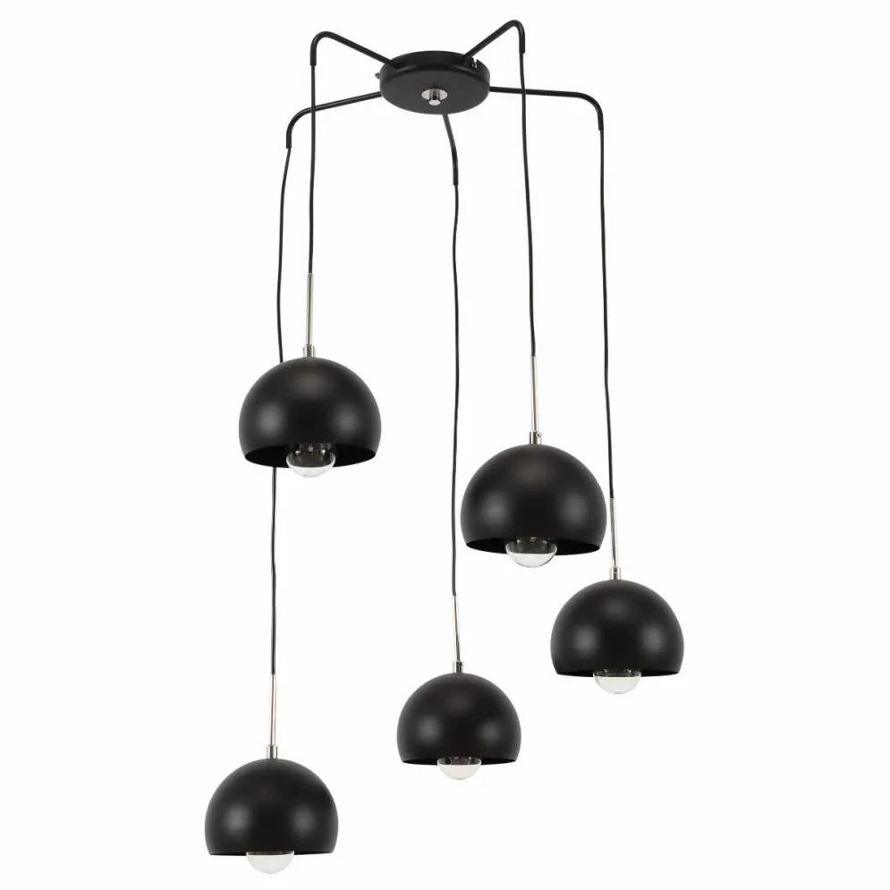 Lampa wisząca CANONUS II czarna typu pająk I sklep meblowy MIRAT.