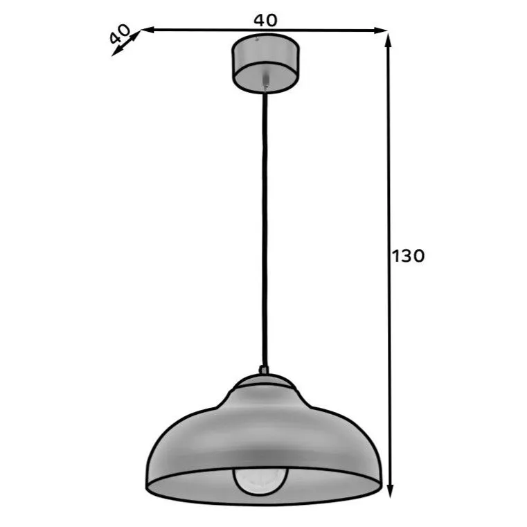 Lampa wisząca DESOLO czarna/złota w stylu loft I sklep meblowy MIRAT.