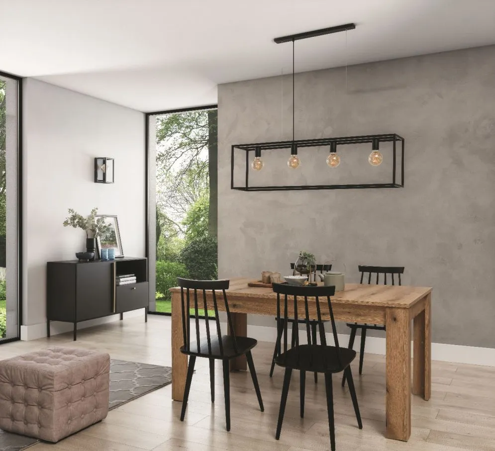 Lampa wisząca FURTIM czarna geometryczna I sklep meblowy MIRAT.