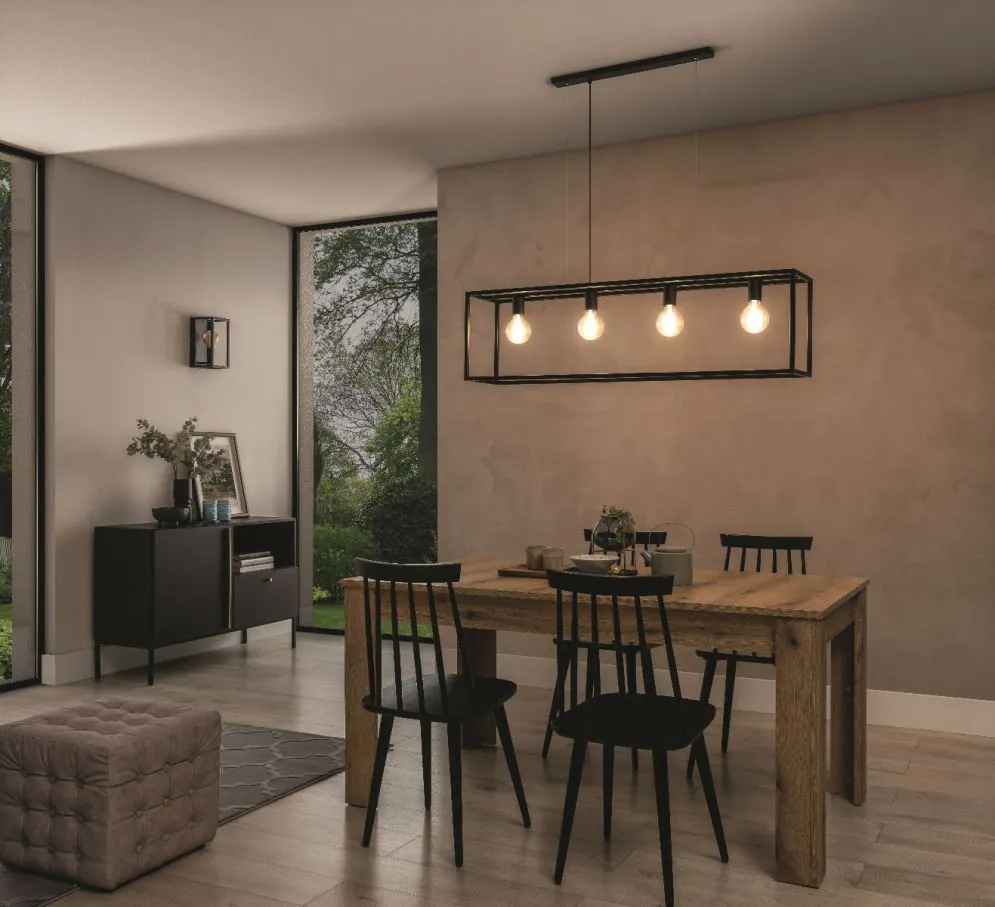 Lampa wisząca FURTIM czarna geometryczna I sklep meblowy MIRAT.