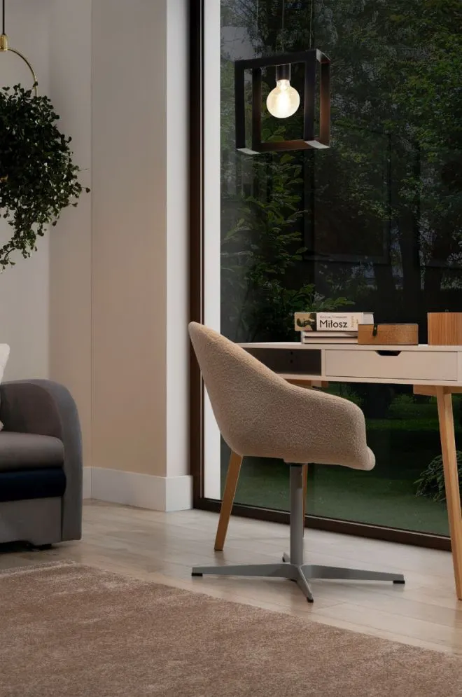 Lampa wisząca GIORRI czarna w stylu industrialnym I sklep meblowy MIRAT.