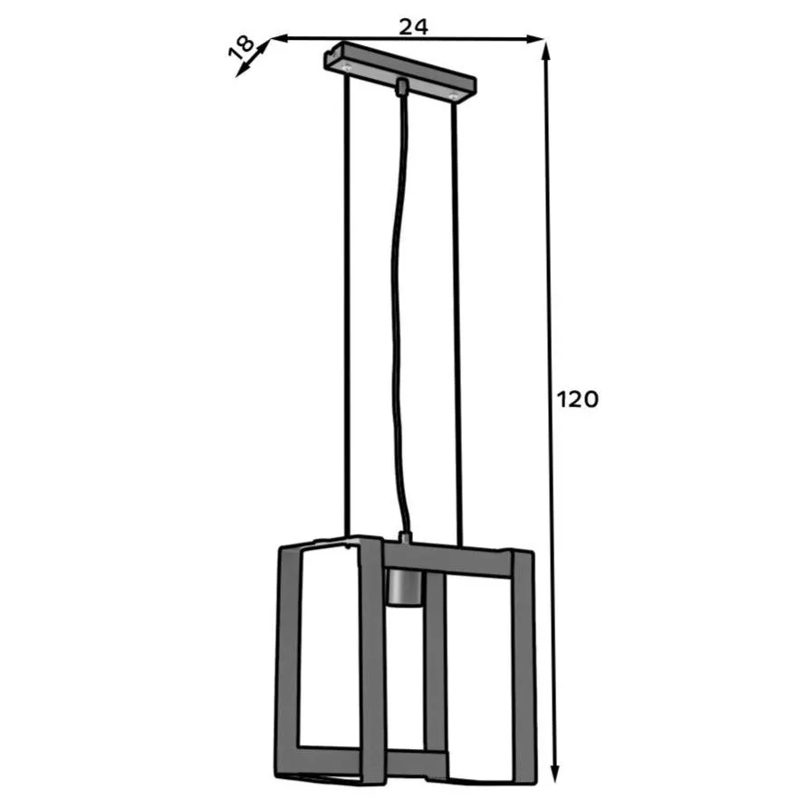 Lampa wisząca GIORRI czarna w stylu industrialnym I sklep meblowy MIRAT.