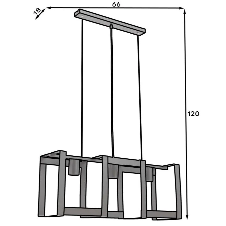 Lampa wisząca GIORRI II czarna metalowa nowoczesna I sklep meblowy MIRAT.