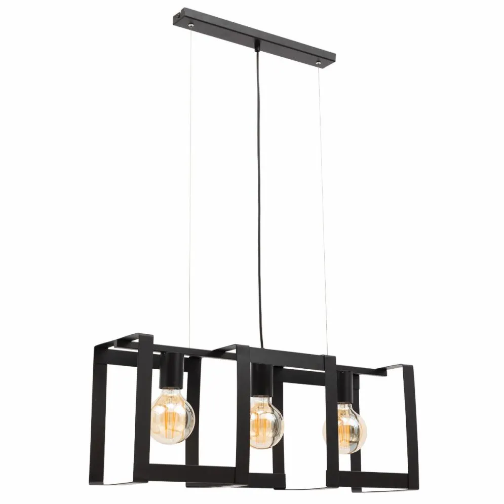 Lampa wisząca GIORRI II czarna metalowa nowoczesna I sklep meblowy MIRAT.