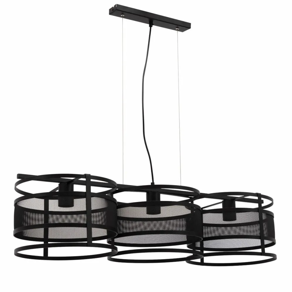 Lampa wisząca GORMAR czarna w stylu loft I sklep meblowy MIRAT.