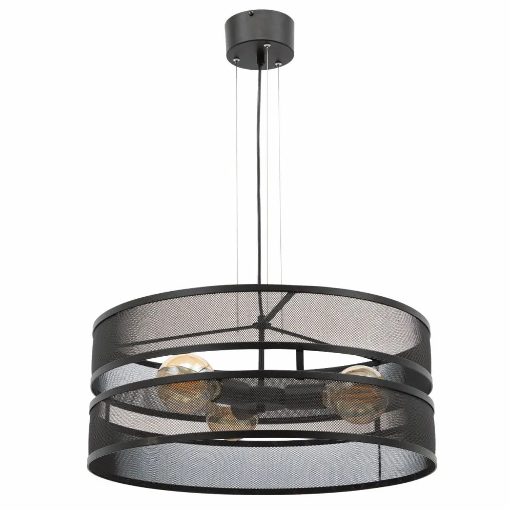 Lampa wisząca ORABELA I czarna w kształcie walca I sklep meblowy MIRAT.