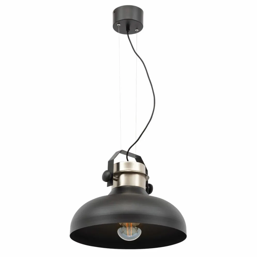 Lampa wisząca STEALLE czarna/srebrna w stylu industrialnym I sklep meblowy MIRAT.