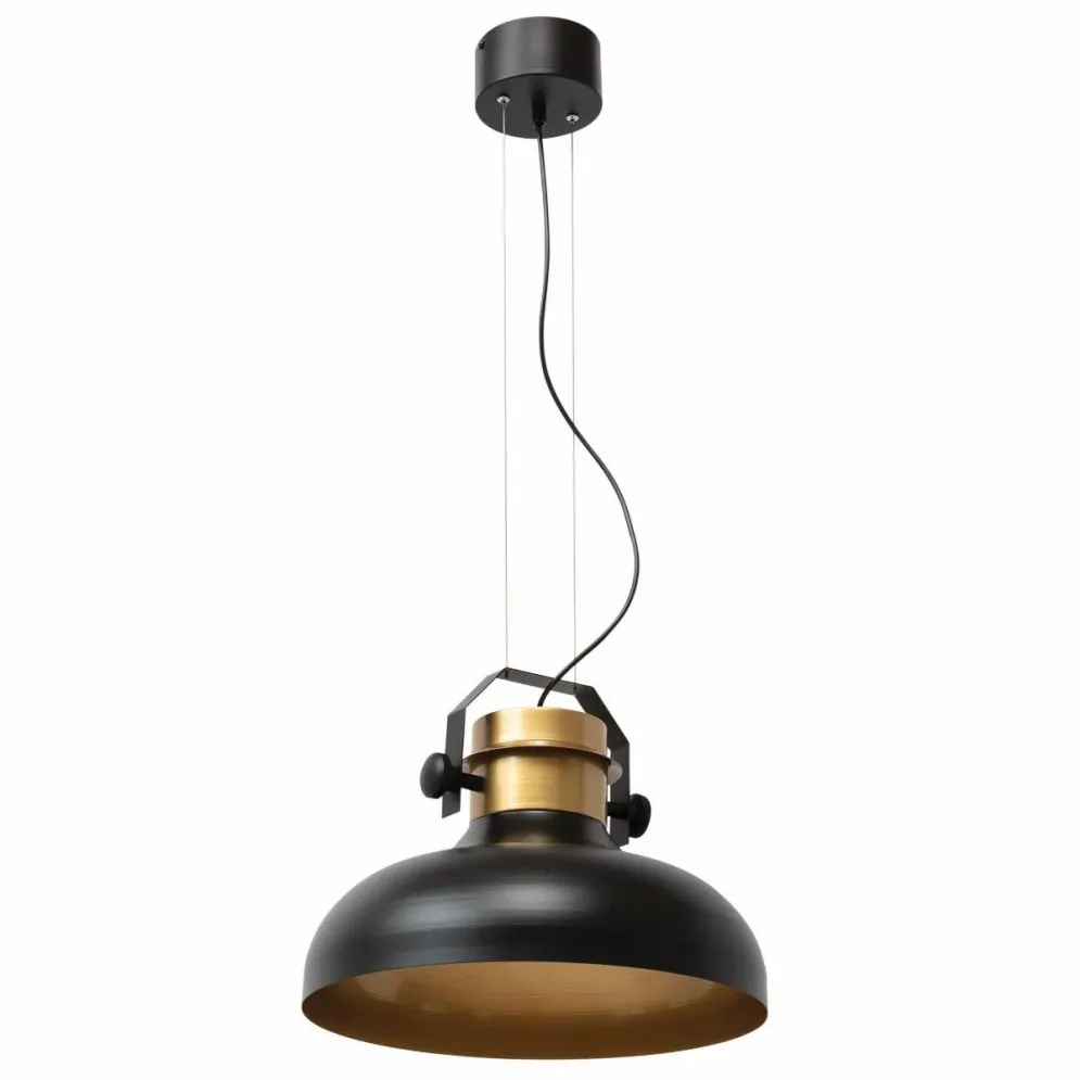 Lampa wisząca STEALLE czarna/złota przemysłowa I sklep meblowy MIRAT.