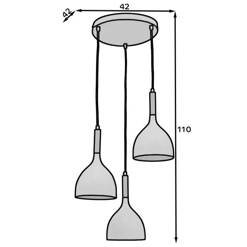 Lampa wisząca WOLDES II biała do salonu I sklep meblowy MIRAT.
