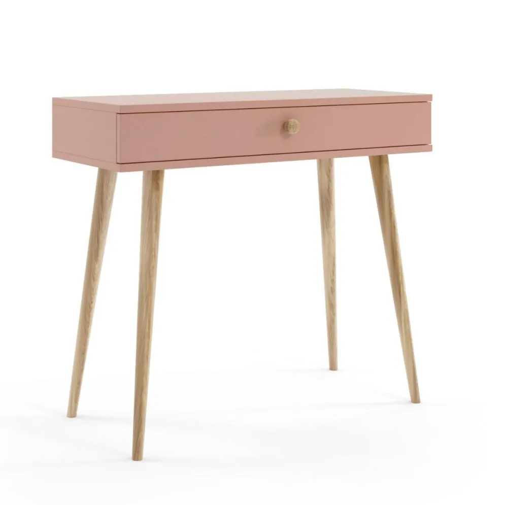 Konsola LEBEL różowa w stylu skandynawskim I sklep meblowy MIRAT. styl SKANDYNAWSKI