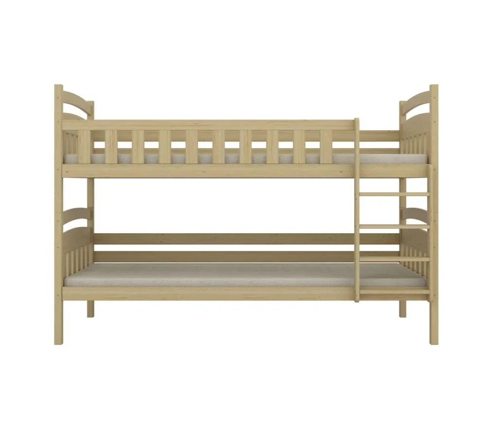 Dziecięce łóżko piętrowe JULITA 180x90 sosna nielakierowana I sklep meblowy MIRAT. styl SKANDYNAWSKI kolekcja JULITA