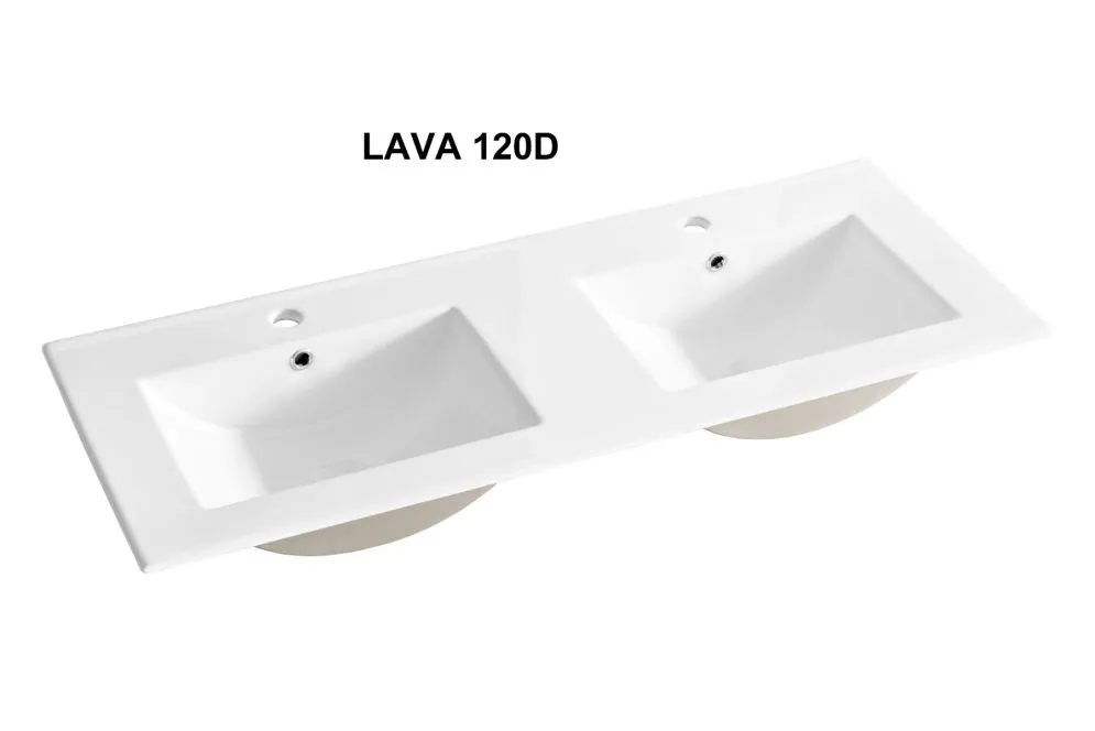 Szafka pod umywalkę FIJI WHITE 82 120cm biała wisząca I sklep meblowy MIRAT. styl RYFLOWANY, SKANDYNAWSKI kolekcja FIJI