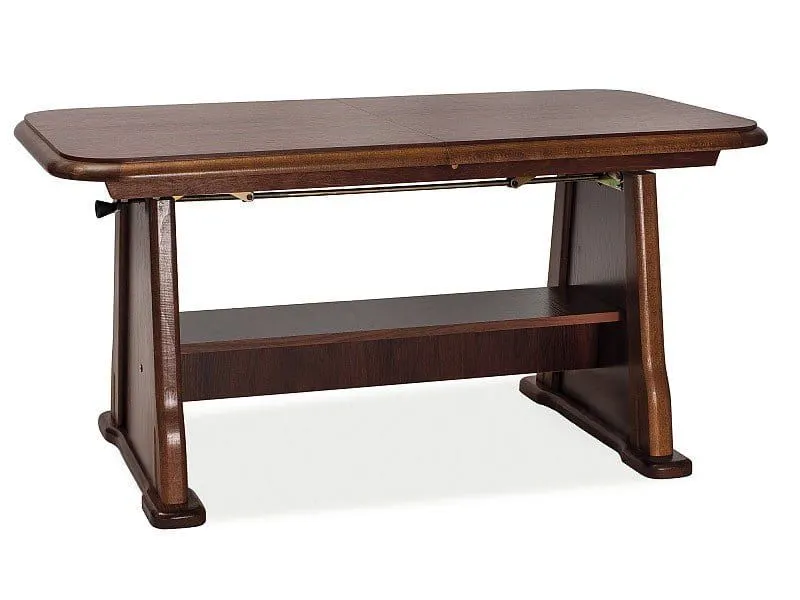 Wielofunkcyjny ławostół Beata rozkładany podnoszony orzech | MIRAT