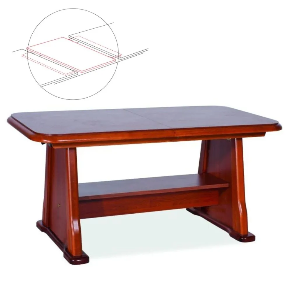 Klasyczny ławostół Beata rozkładany i podnoszony kasztan | MIRAT