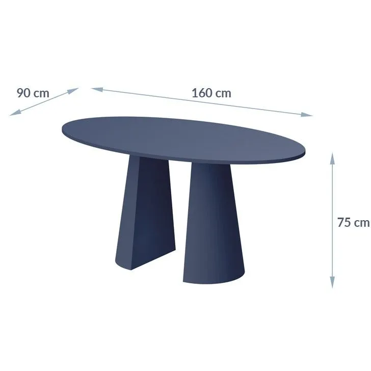 Stół LAZIO 160x90 granatowy I sklep meblowy MIRAT. styl PASTELE