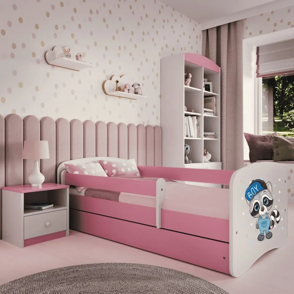 Łóżko dziecięce BABY DREAMS szop 180 z barierką i stelażem | MIRAT.  kolekcja BABY DREAMS