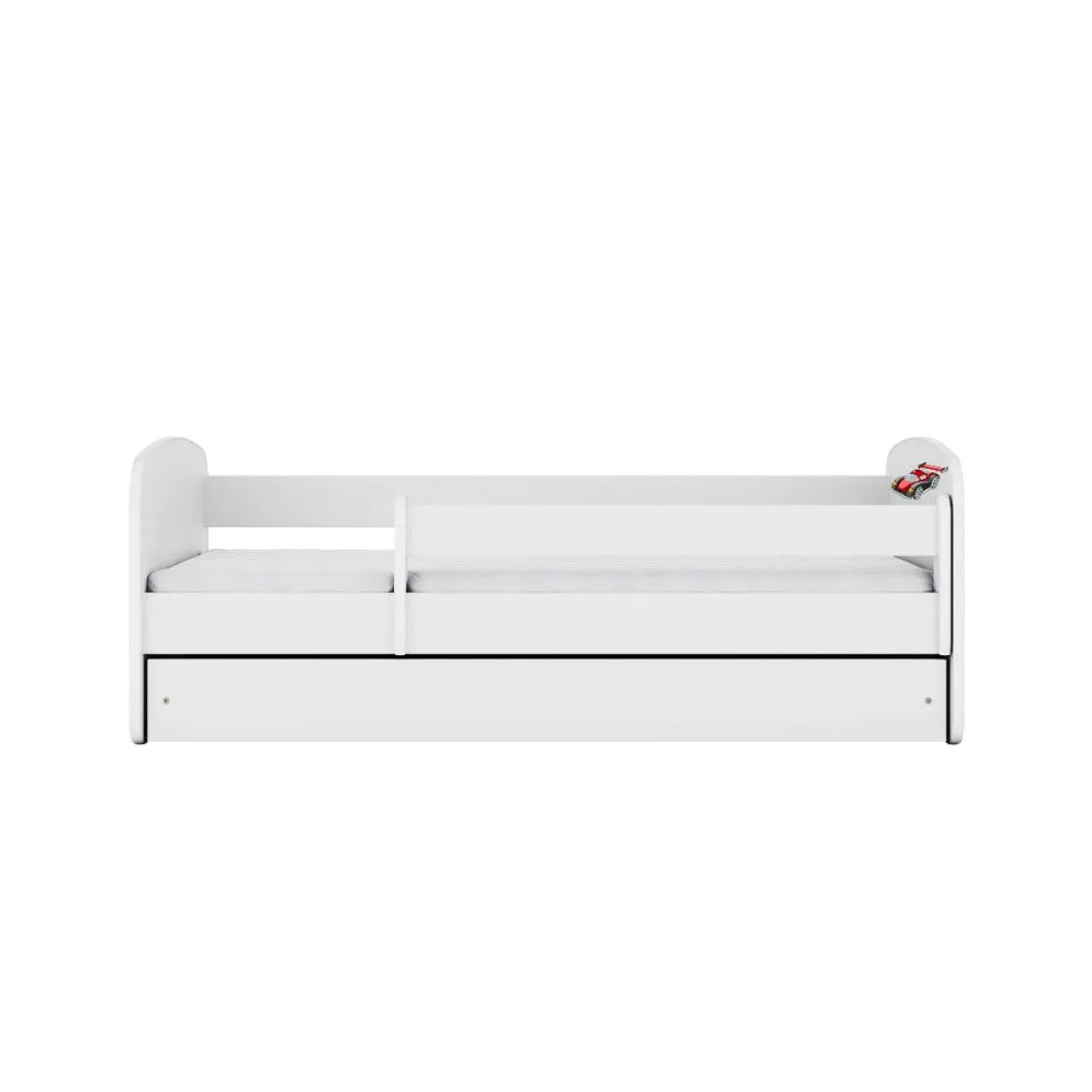 Łóżko dziecięce BABY DREAMS auto wyścigowe 180 z materacem polskie | MIRAT.  kolekcja BABY DREAMS