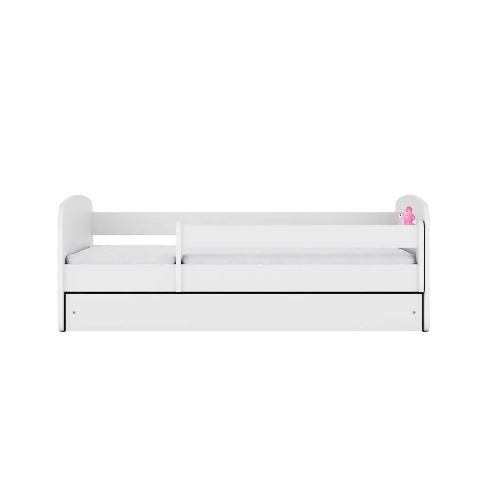 Łóżko dziecięce BABY DREAMS księżniczka na koniu ze stelażem polskie | MIRAT.  kolekcja BABY DREAMS