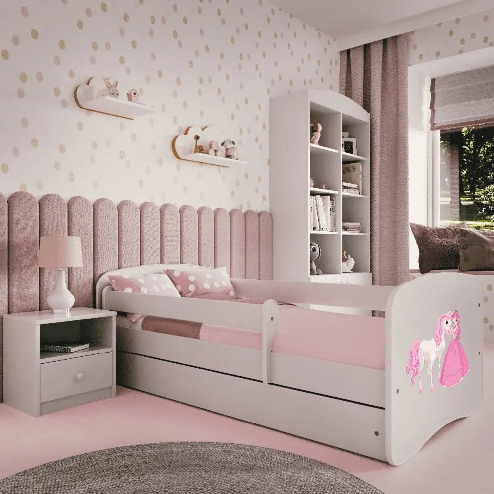 Łóżko dziecięce BABY DREAMS księżniczka i konik | MIRAT. w stylu kolekcja BABY DREAMS