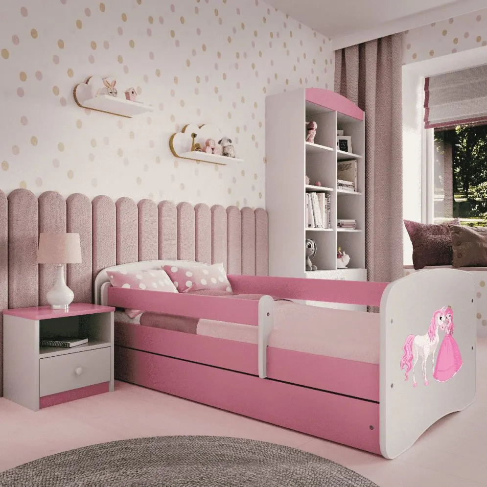 Łóżko dziecięce BABY DREAMS księżniczka i konik | MIRAT. w stylu kolekcja BABY DREAMS
