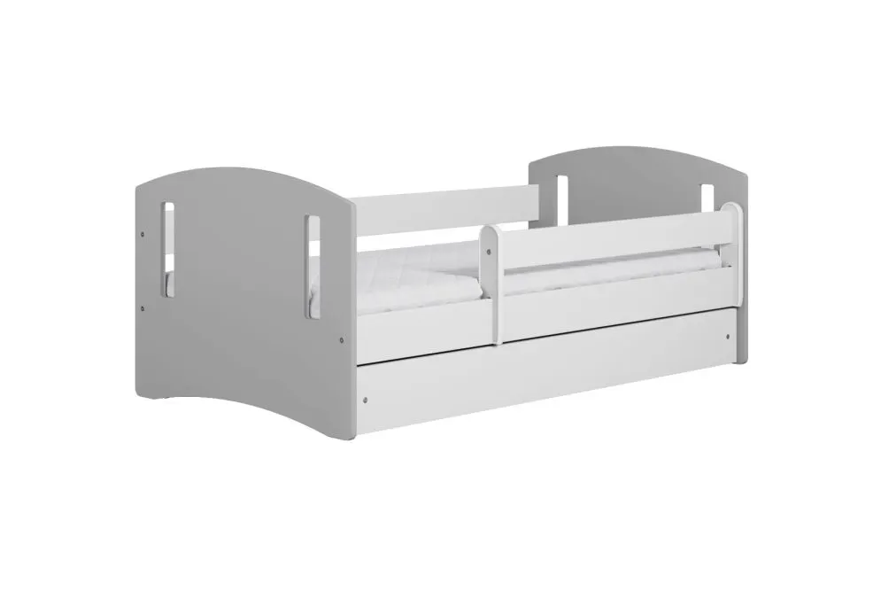 Łóżko dziecięce CLASSIC 2 180x80 MIX z barierką | MIRAT. kolekcja CLASSIC