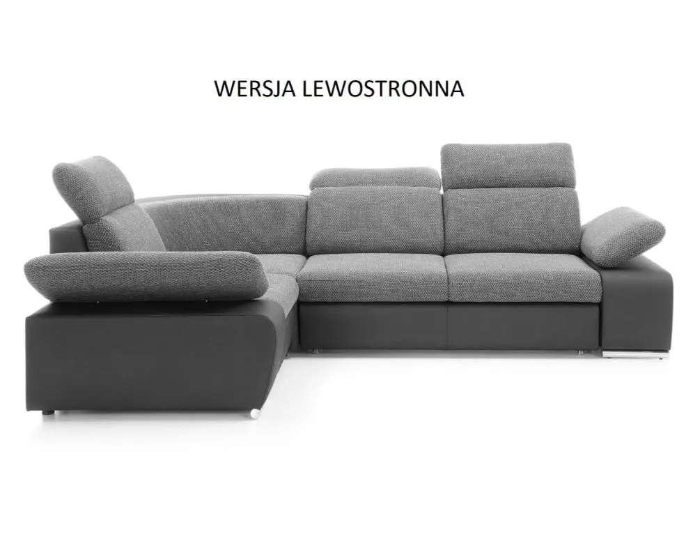 Narożnik z funkcją spania DAKOTA MINI szary/grafitowy prawy/lewy I sklep meblowy MIRAT.