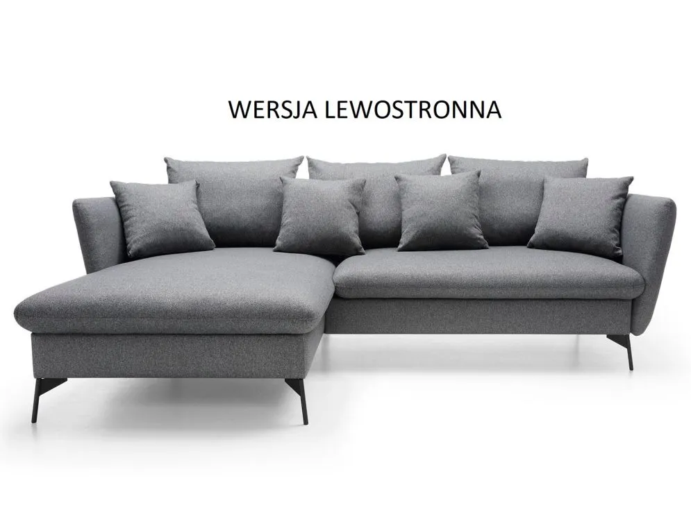 Narożnik z funkcją spania LINDA ciemny szary rozkładany I sklep meblowy MIRAT.