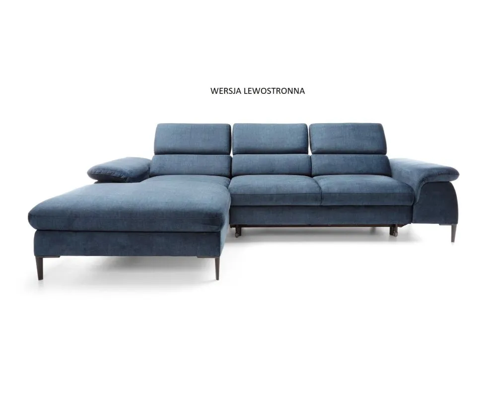 Narożnik z funkcją spania SIMON M granatowy prawy/lewy I sklep meblowy MIRAT.