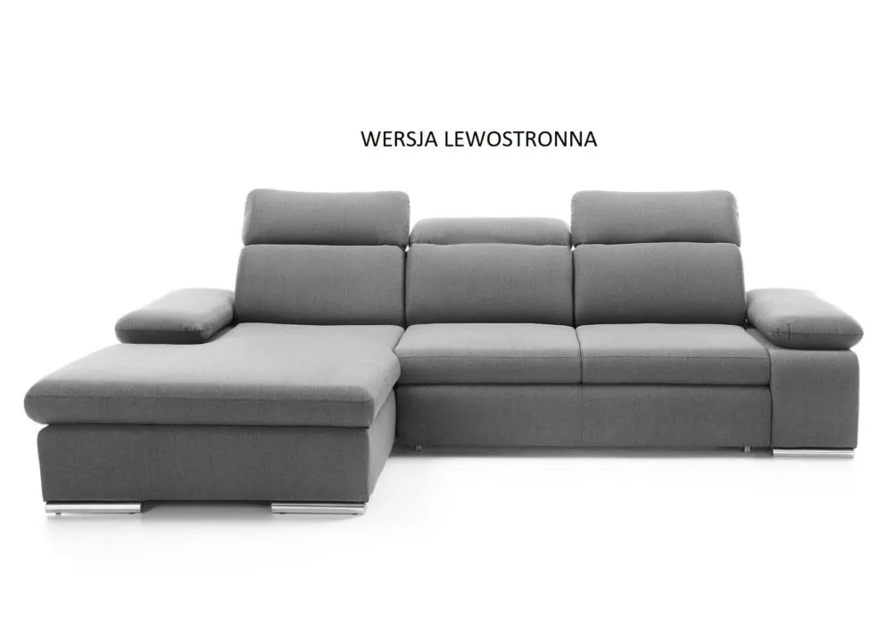 Narożnik z funkcją spania KLARA szary prawy/lewy do salonu I sklep meblowy MIRAT.