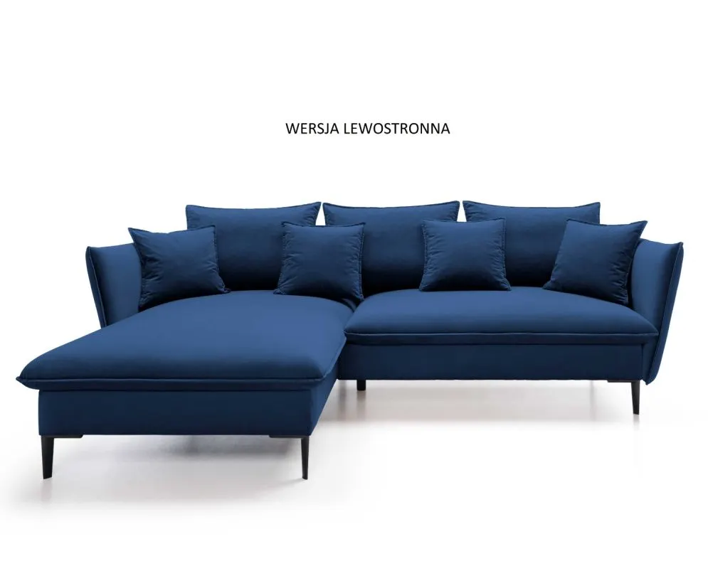 Narożnik z funkcją spania BOSS granatowy do salonu I sklep meblowy MIRAT.