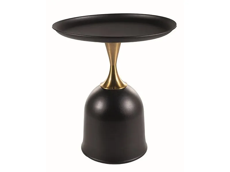Ława LIBRA 51x51 czarna/złota metalowaI sklep meblowy MIRAT. styl GLAMOUR, LOFT
