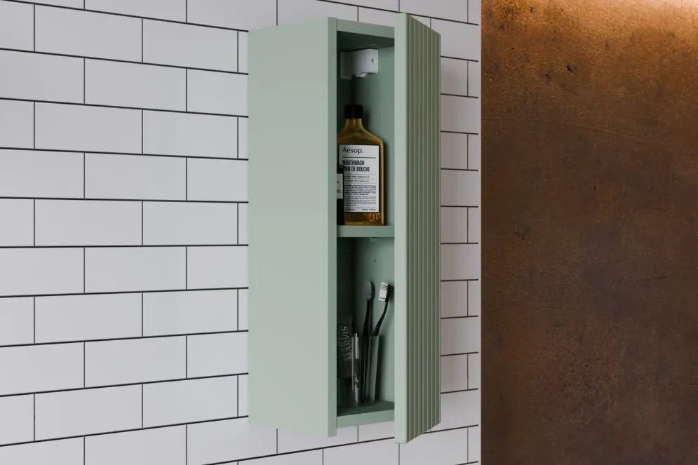 Szafka pod umywalkę LINE REED GREEN D 83-30-1D 30cm zielona górna I sklep meblowy MIRAT. styl RYFLOWANY