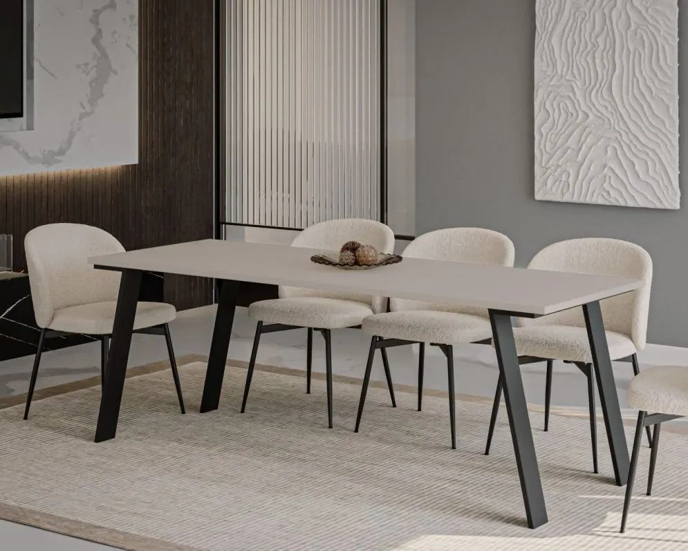 Stół rozkładany LIWIA 130(210)x80 kaszmirowy I sklep meblowy MIRAT. styl LOFT