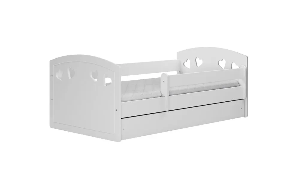 Łóżko dziecięce JULIA białe do sypialni z materacem | MIRAT. w stylu  kolekcja JULIA