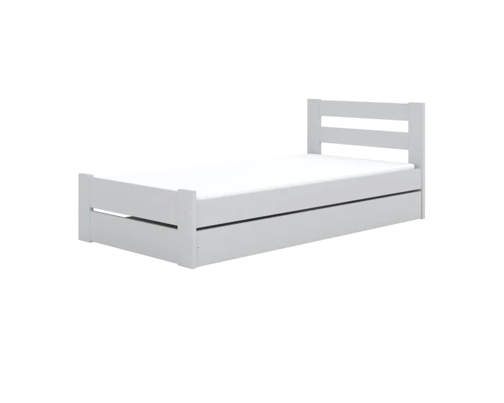 Łóżko dziecięce EMIL 180x80 z szufladą białe  I sklep meblowy MIRAT. styl SKANDYNAWSKI