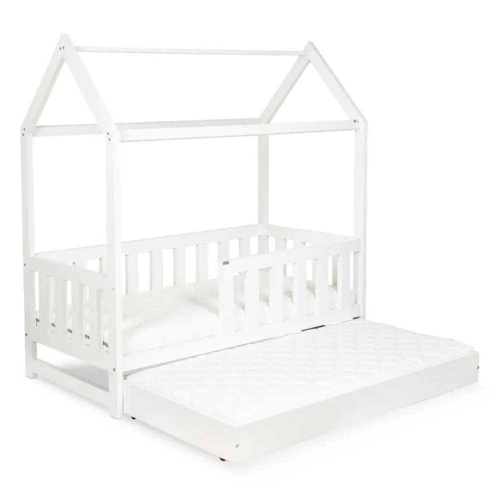 Łóżko dziecięce LIV 80x160 białe z szufladą na materac I sklep meblowy MIRAT. styl SKANDYNAWSKI