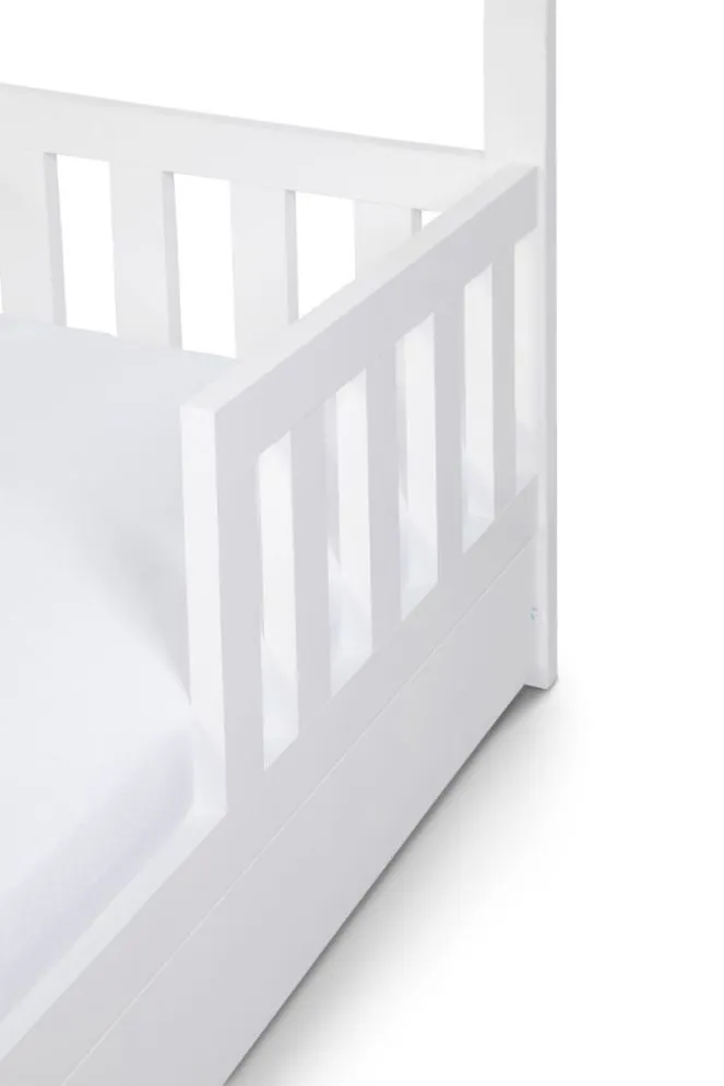 Łóżko dziecięce LIV 80x160 białe z szufladą na materac I sklep meblowy MIRAT. styl SKANDYNAWSKI