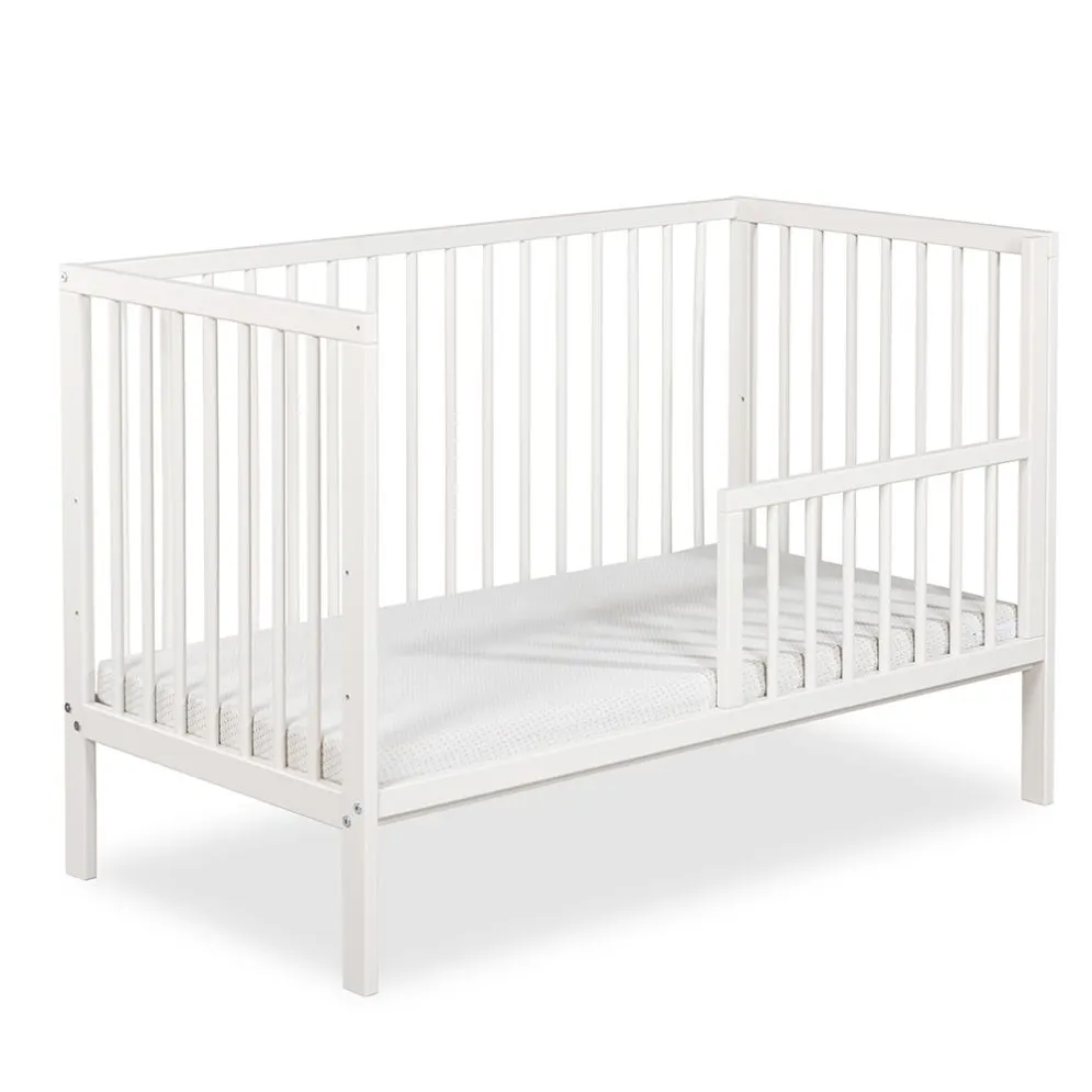 Łóżeczko dziecięce NINA 120x60 białe skandynawskie I sklep meblowy MIRAT. styl SKANDYNAWSKI