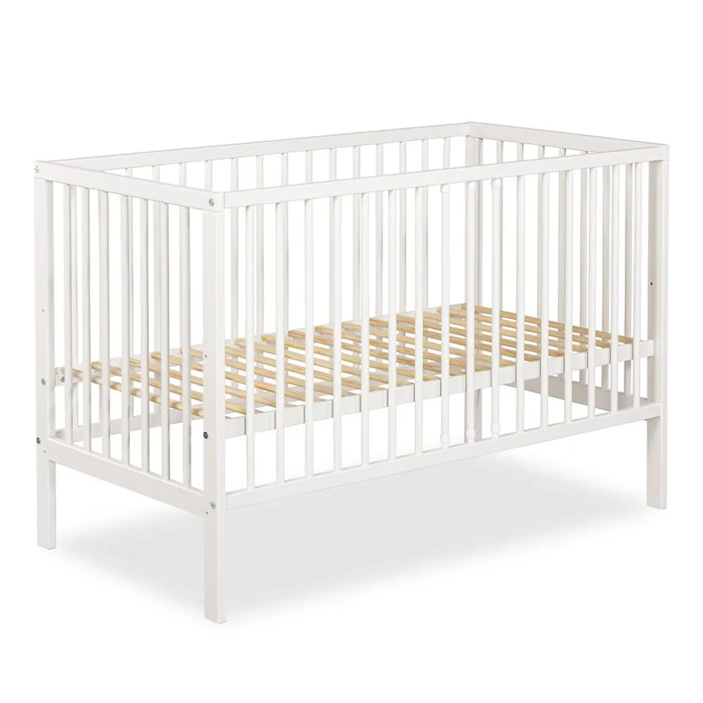 Łóżeczko dziecięce NINA 120x60 białe skandynawskie I sklep meblowy MIRAT. styl SKANDYNAWSKI