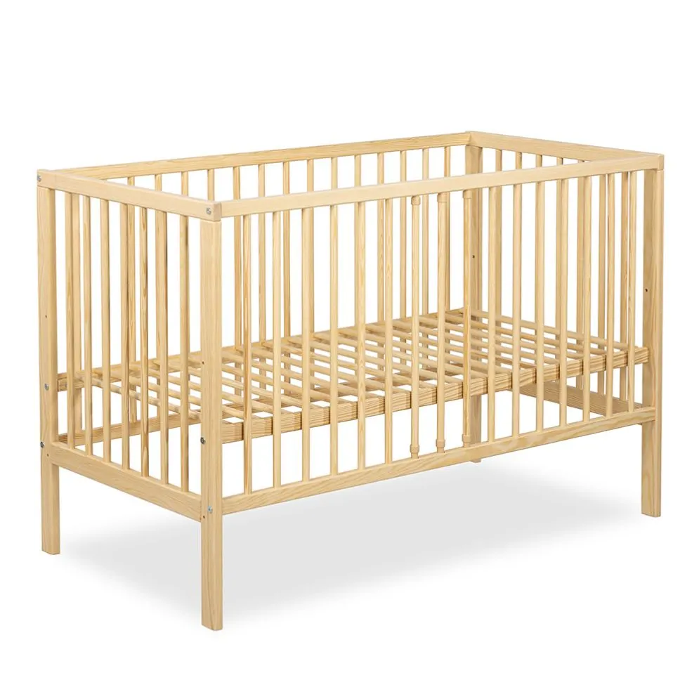 Łóżeczko dziecięce NINA 120x60 sosna lite drewno I sklep meblowy MIRAT. styl SKANDYNAWSKI