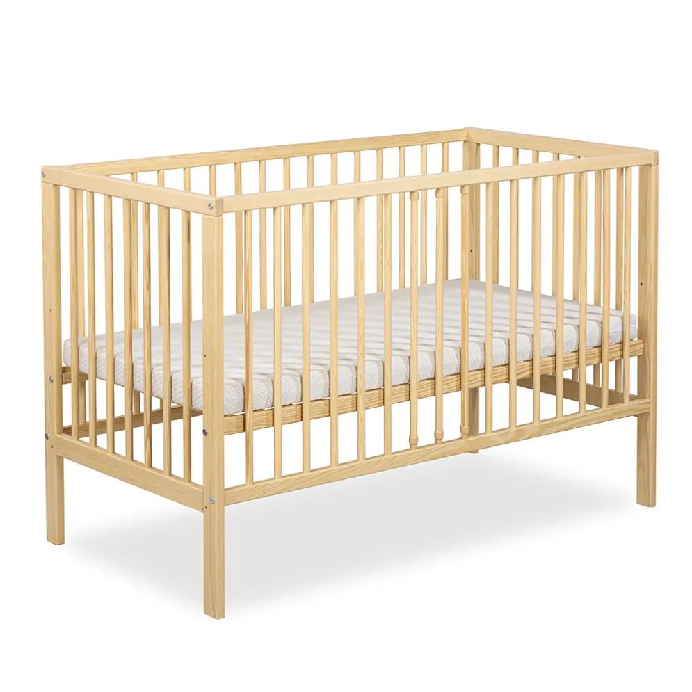 Łóżeczko dziecięce NINA 120x60 sosna lite drewno I sklep meblowy MIRAT. styl SKANDYNAWSKI