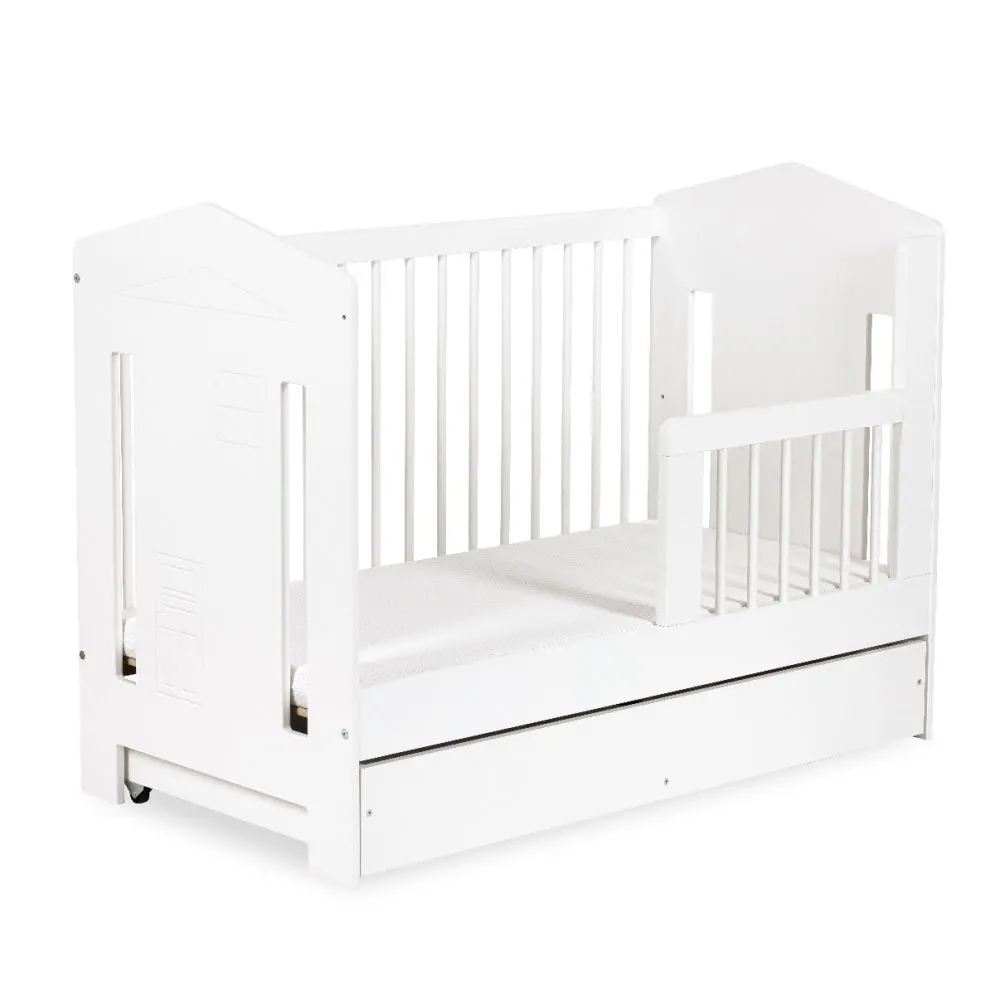 Łóżeczko dziecięce IDA 120x60 białe polskiej produkcji I sklep meblowy MIRAT.